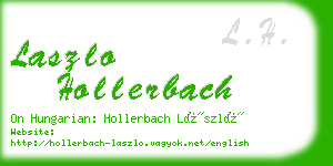 laszlo hollerbach business card